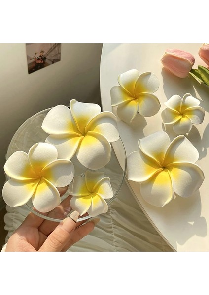 Plumeria Çiçek Saç Klipleri Kadınlar Için Tokalar Kızlar Yan Patlama Klipler Çiçek Tokası Hawaii Düğün Parti Çantası Şapka Aksesuarları (Yurt Dışından) modelleri