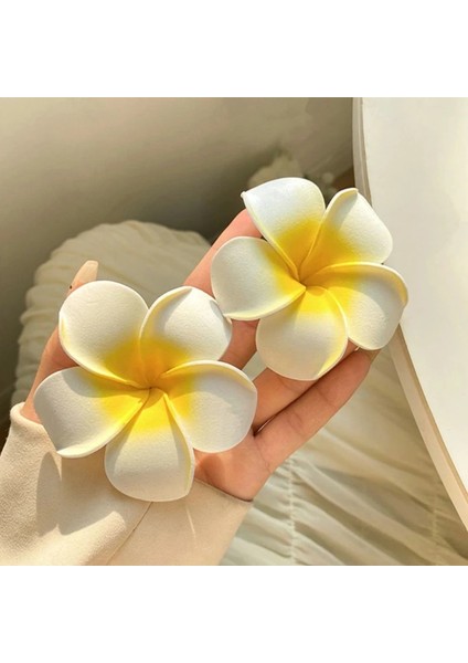 Plumeria Çiçek Saç Klipleri Kadınlar Için Tokalar Kızlar Yan Patlama Klipler Çiçek Tokası Hawaii Düğün Parti Çantası Şapka Aksesuarları (Yurt Dışından) fırsatları