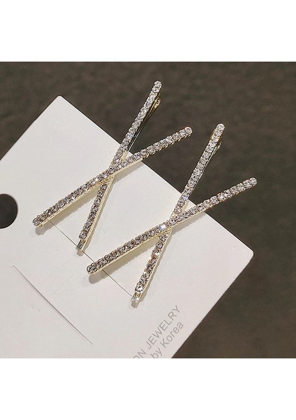 Yeni 2 Adet Çapraz Kristal Tokalar Rhinestones x Saç Klipleri Tokalarım Basit Yan Klip Gelin Şapkalar Kız Saç Aksesuarları (Yurt Dışından) indirimleri