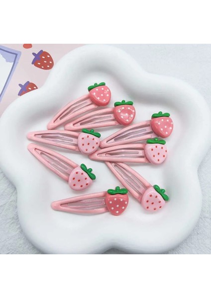 1/2 Adet Kızlar Pembe Çilek Saç Tokası Alaşımlı Saç Tokası Tokalarım Patlama Yan Klip Kaymaz Meyve Bb Basmalı Toka Saç Aksesuarları (Yurt Dışından) fırsatları