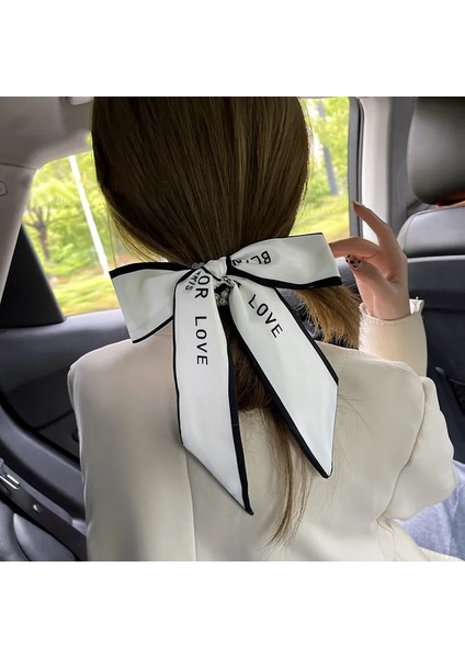 2021 Yeni Zarif Mektup Inci Şerit Şerit Yay Saç Aksesuarları Kadın Için Tatlı Moda Kore Takı Kafa Bandı (Yurt Dışından) modelleri