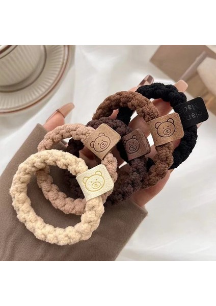 Adet Kore Güçlü Kadın Saç Scrunchies Kızlar Elastik Saç Lastik Bantlar At Kuyruğu Saç Tutucular/sakız/kravat Aksesuarları (Yurt Dışından) modelleri