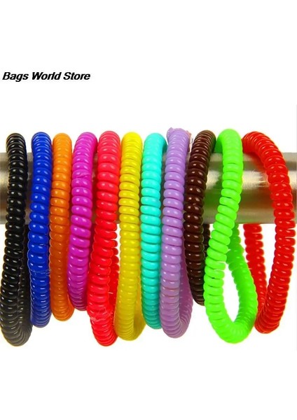 10 Adet/paket Yüksek Elastik Şeker Renkli Telefon Hattı Saç Halkası Aksesuarları Halat Bahar Lastik Bant Şapkalar Yeni (Yurt Dışından) modelleri