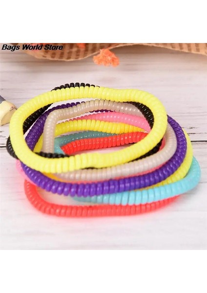 10 Adet/paket Yüksek Elastik Şeker Renkli Telefon Hattı Saç Halkası Aksesuarları Halat Bahar Lastik Bant Şapkalar Yeni (Yurt Dışından) indirimleri