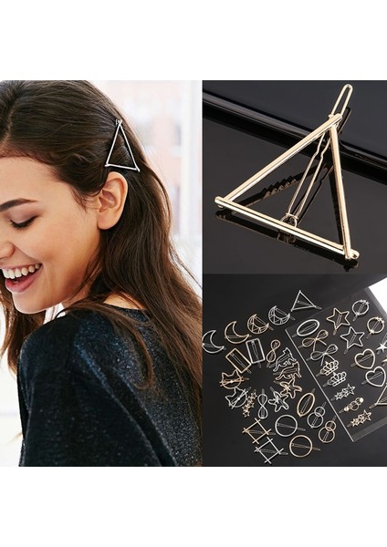Moda Kadın Sevimli Kedi Saç Klipleri Metal Geometrik Tokalar Alaşım Yuvarlak Yıldız Saç Tokası Tokası Kızlar Şapkalar Saç Aksesuarları (Yurt Dışından) modelleri