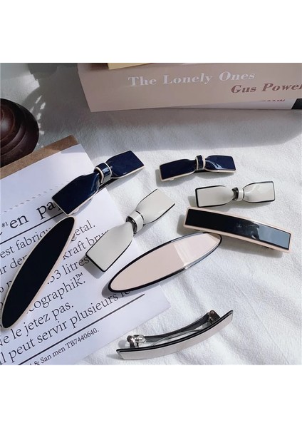 Kore Saç Klipleri Kadınlar Için Zarif Düz Renk Yay Saç Tokası Saç Tokalarım Saç Klipleri Kızlar Için Saç Aksesuarları Yeni Saç Tokası (Yurt Dışından)