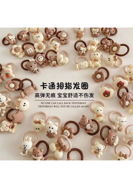 10 Adet Çocuk Sevimli Karikatür Hayvan Tavşan Hairbands Bebek Çiçek Ilmek Lastik Bantlar Küçük Başlık Kızlar Hiçbir Hasar Saç Halat (Yurt Dışından) fiyatları