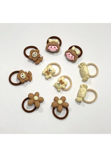 10 Adet Çocuk Sevimli Karikatür Hayvan Tavşan Hairbands Bebek Çiçek Ilmek Lastik Bantlar Küçük Başlık Kızlar Hiçbir Hasar Saç Halat (Yurt Dışından) fırsatları
