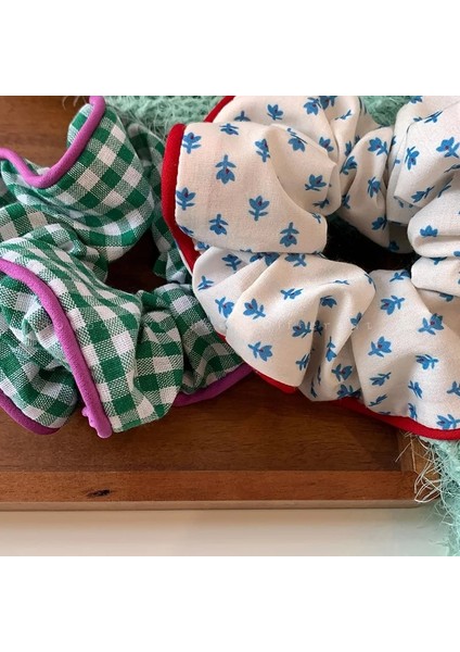 2023 Kore Çiçek Scrunchies Kadın Kızlar Sevimli Çiçek Elastik Saç Lastik Bant Aksesuarları Kravat Saç Halkası Halat Headdress Süs (Yurt Dışından) fiyatları