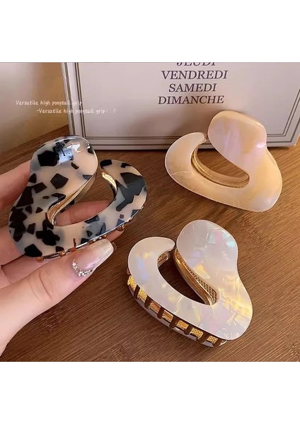 Lüks Asetik Asit Malzeme Heteromorfik Metal Saç Pençe Kadın Kızlar Için Zarif Kafa Bandı Saç Tokası Yüksek Dereceli Saç Aksesuarları (Yurt Dışından) fiyatları