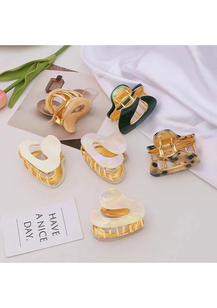 Lüks Asetik Asit Malzeme Heteromorfik Metal Saç Pençe Kadın Kızlar Için Zarif Kafa Bandı Saç Tokası Yüksek Dereceli Saç Aksesuarları (Yurt Dışından) indirimleri