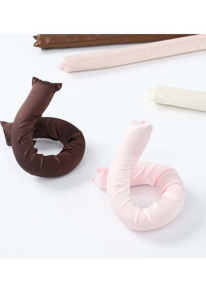 Yeni 6 Adet Flexi Çubuklar Saten Kaplı Bigudiler Isısız Saç Maşaları Isısız Bukleler Uyku Yumuşak Kafa Bandı Dıy Saç Şekillendirici Araçları (Yurt Dışından) fırsatları