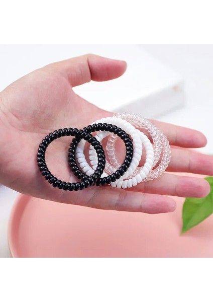 Adet 4.5 cm Spiral Saç Bağları Telefon Tel Kordon Saç Halatlar Kafa Halkası Elastik Bantlar Scrunchies At Kuyruğu Tutucu Saç Aksesuarları (Yurt Dışından) fiyatları