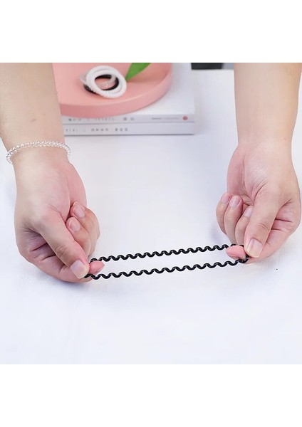Adet 4.5 cm Spiral Saç Bağları Telefon Tel Kordon Saç Halatlar Kafa Halkası Elastik Bantlar Scrunchies At Kuyruğu Tutucu Saç Aksesuarları (Yurt Dışından) modelleri