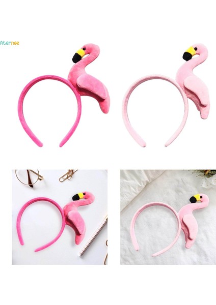 Komik Flamingo Kafa Bandı Kostüm Hayvan Headdress Çocuklar Yetişkin Şapkalar Cosplay Fotoğraf Sahne Headdress Parti Favor Için, Gül Kırmızı (Yurt Dışından) modelleri