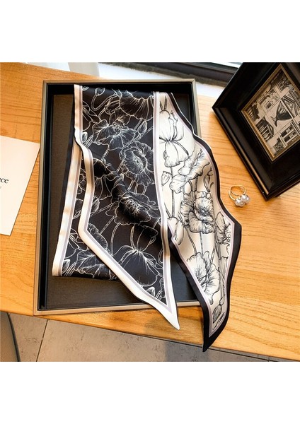 Lüks Uzun Ipek Eşarp Kadın Hayvan At Baskı Ince Dar Eşarp Çanta Saç Bandı Şerit Eşarp Kadın Atkısı (Yurt Dışından) indirimleri