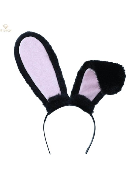 Simülasyon Tavşan Hairbands Cosplay Parti Kostüm Siyah (Yurt Dışından) fiyatları
