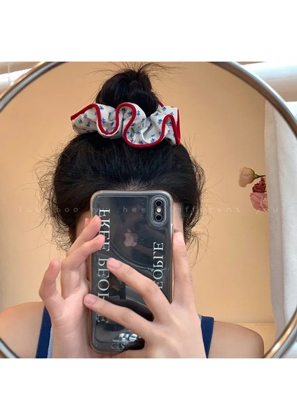 2023 Kore Çiçek Scrunchies Kadın Kızlar Sevimli Çiçek Elastik Saç Lastik Bant Aksesuarları Kravat Saç Halkası Halat Headdress Süs (Yurt Dışından) indirimleri