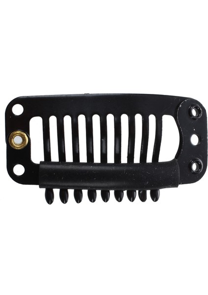 Dıy Kullanımı Için Saç Uzatma Çıtçıtlı Klips Için 40 Adet Siyah Dokuz Diş Klip (Siyah) 32MM L (Yurt Dışından) modelleri