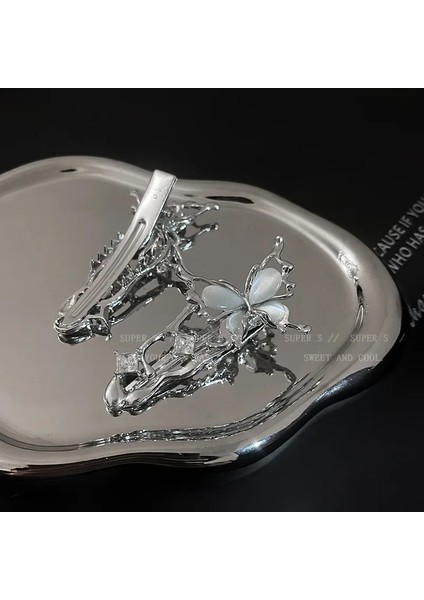 Sıvı Metal Kedi Gözü Kelebek Zirkon Firkete Headdress 2023 Trendy Tasarım Y2K Kızlar Narin Saç Tokası Kadın Saç Aksesuarları (Yurt Dışından) indirimleri