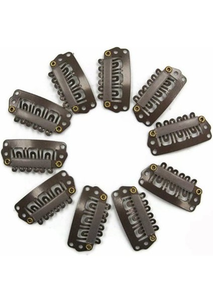 Oypfxmı 10 Adet Kahverengi Çıtçıtlı Tokalar U Şeklinde Metal Klipler Saç Ekleme Dıy (Yurt Dışından) fiyatları