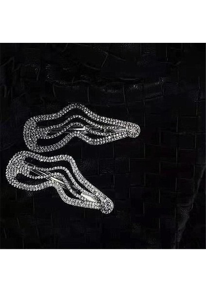 Parlayan Rhinestone Timsah Saç Klipleri Bling Kristal Ördek Bill Saç Tokalarım Sparkly Geometrik Saç Tokası Saç Aksesuarları Kadınlar Için (Yurt Dışından)