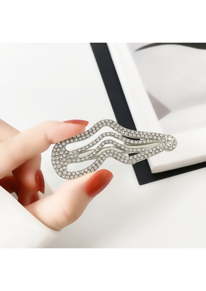 Parlayan Rhinestone Timsah Saç Klipleri Bling Kristal Ördek Bill Saç Tokalarım Sparkly Geometrik Saç Tokası Saç Aksesuarları Kadınlar Için (Yurt Dışından) fırsatları