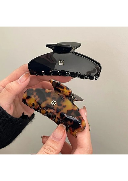 2023 Mektup Hairclaws 9 cm Köpekbalığı Klip Yüksek At Kuyruğu Saç Kapmak Klip Şapkalar Kadın Moda Tokalarım Saç Aksesuarları Yeni (Yurt Dışından)