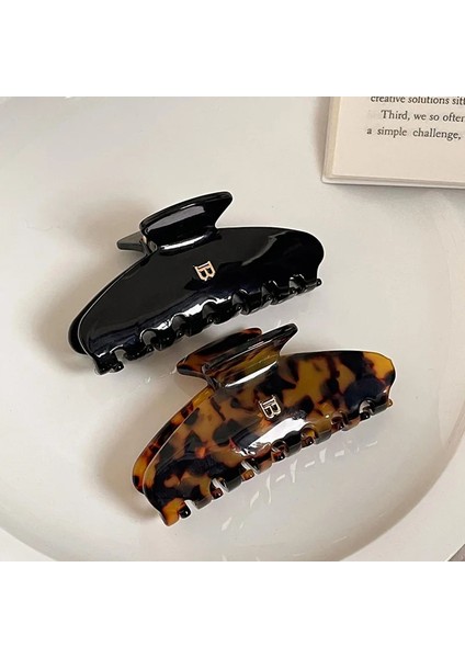 2023 Mektup Hairclaws 9 cm Köpekbalığı Klip Yüksek At Kuyruğu Saç Kapmak Klip Şapkalar Kadın Moda Tokalarım Saç Aksesuarları Yeni (Yurt Dışından) fırsatları