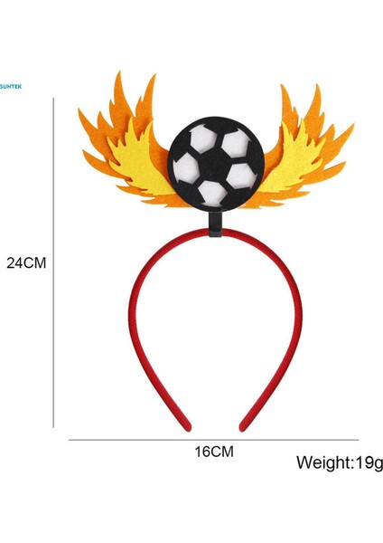 Futbol Kafa Bandı Hairband Spor Yarışması Headdress Dekorasyon Futbol Partisi Saç Çember Festival Saç Aksesuarı Fotoğraf Prop, Alev (Yurt Dışından) fiyatları