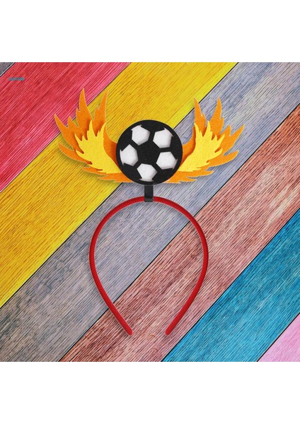 Futbol Kafa Bandı Hairband Spor Yarışması Headdress Dekorasyon Futbol Partisi Saç Çember Festival Saç Aksesuarı Fotoğraf Prop, Alev (Yurt Dışından) modelleri