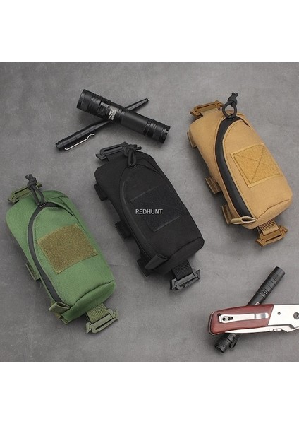 Siyah-Taktik Molle Çantası Askeri Edc Aracı Cepler Açık Sırt Çantası Omuz Askısı Aksesuar Kılıfı Kompakt Telefon Çantası (Yurt Dışından) modelleri