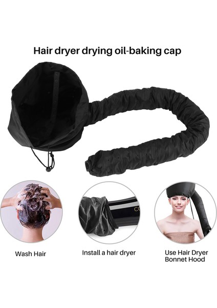 Hood Saç Dr Aparatı - Ayarlanabilir Ekstra Büyük Kapüşonlu (Siyah) (Yurt Dışından) modelleri