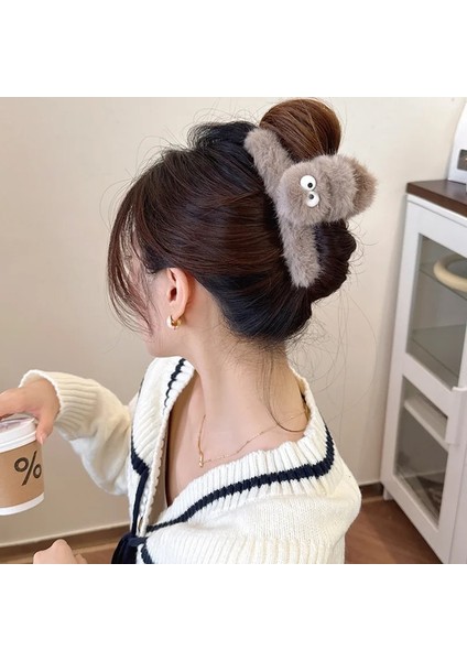 Sevimli Peluş Kavrama Klipsi Headdress Saç Aksesuarları, Yüksek Anlamda Köpekbalığı Klipsi Firkete Kadın 2023 Yeni Başın Arkası. (Yurt Dışından) modelleri