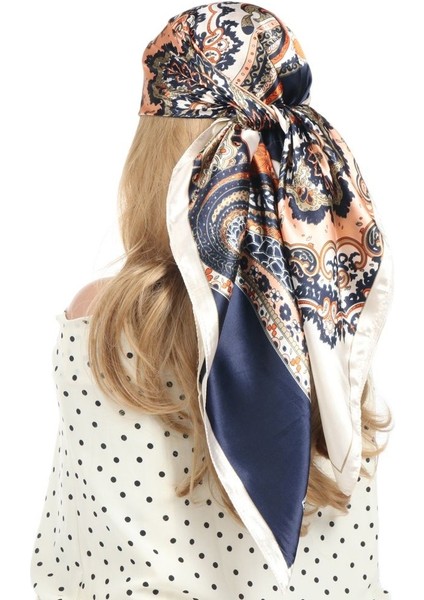Vintage Paisley Ipek Eşarp Kadın Moda Tasarımcısı Kafa/saç Atkılar 90*90 cm Başörtüsü Bandana Cheveux Fular Femme 90X90 cm (Yurt Dışından) fiyatları