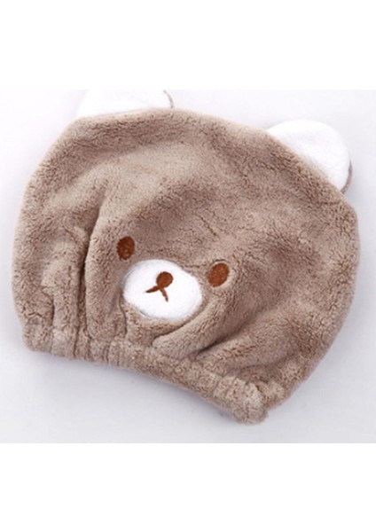 Sevimli Saç Kuru Şapka Havlu Hızlı Kuru Duş Başlığı Güçlü Emici Kurutma Yumuşak Karikatür Çocuk (Yurt Dışından)