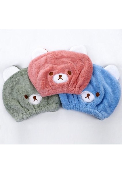 Sevimli Saç Kuru Şapka Havlu Hızlı Kuru Duş Başlığı Güçlü Emici Kurutma Yumuşak Karikatür Çocuk (Yurt Dışından) modelleri