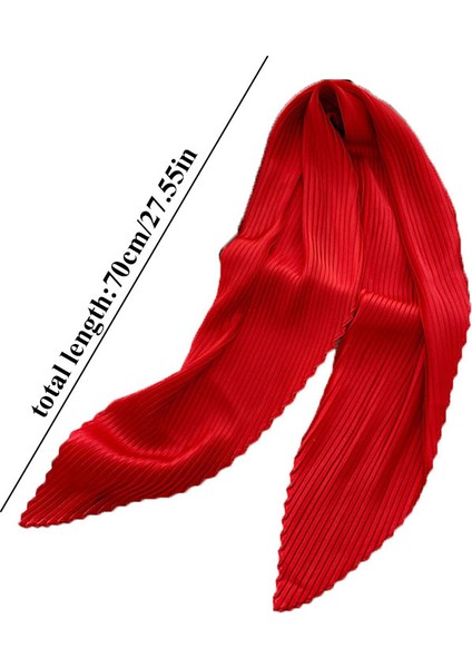 Çeşitli Renkler Kare Eşarp Moda Tasarımı Ipek Pilili Boyun Aşınma Eşarp Hediye Olarak Buruşuk Saç Eşarp Fular Saten Başörtüsü Bandana (Yurt Dışından) modelleri