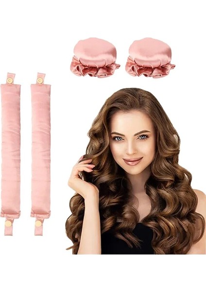 Yeni Isısız Saç Kıvırma Çubuğu Isısız Saç Bigudi Ipek Bukleler Yumuşak Bigudiler Uyku Kafa Bandı Tembel Saç Maşaları Şekillendirici Araçları (Yurt Dışından)