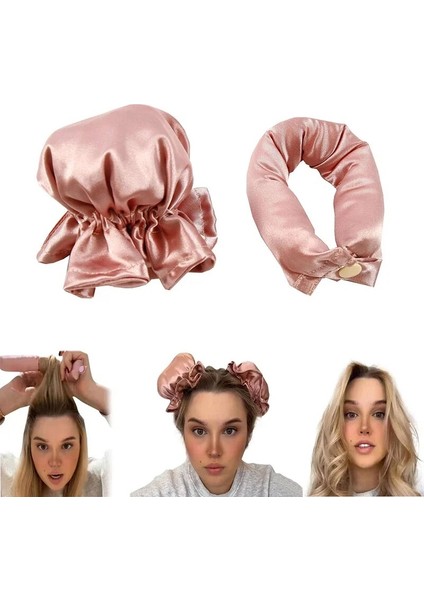 Yeni Isısız Saç Kıvırma Çubuğu Isısız Saç Bigudi Ipek Bukleler Yumuşak Bigudiler Uyku Kafa Bandı Tembel Saç Maşaları Şekillendirici Araçları (Yurt Dışından) fiyatları