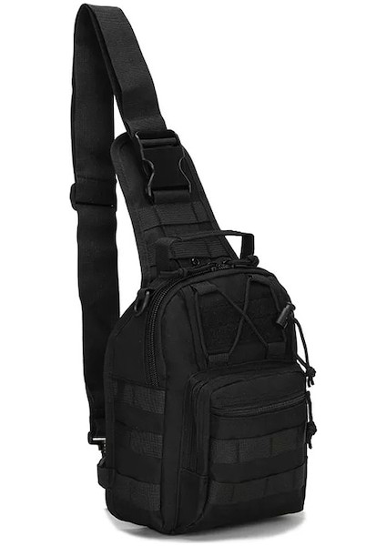 Siyah-Askeri Omuz Çantası Taktik Molle Sırt Çantası Açık Balıkçılık Yürüyüş Kamp Avcılık Sırt Çantası Spor Tırmanma Kamuflaj Sırt Çantası (Yurt Dışından)