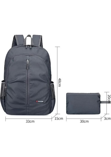 Lacivert-Açık Hava Rahat Spor Sırt Çantası Hafif Büyük Kapasiteli Katlanır Çanta Kamp Seyahat Yürüyüş Erkek Kadın Su Geçirmez Sırt Çantası (Yurt Dışından) fiyatları