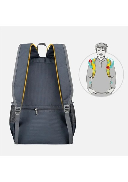 Lacivert-Açık Hava Rahat Spor Sırt Çantası Hafif Büyük Kapasiteli Katlanır Çanta Kamp Seyahat Yürüyüş Erkek Kadın Su Geçirmez Sırt Çantası (Yurt Dışından) fırsatları