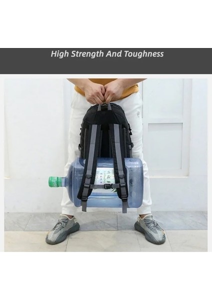 Siyah-Su Geçirmez Unisex Açık Yürüyüş Sırt Çantası Seyahat Trekking Çantaları Tırmanma Balıkçılık Kamp Sırt Çantası Büyük Kapasiteli Spor Sırt Çantası (Yurt Dışından) indirimleri