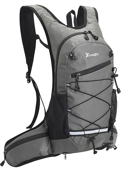 Gri Su Geçirmez Polyester Tırmanma Sırt Çantası Aşınmaya Dayanıklı Kadın Erkek Trekking Sırt Çantası Katmanlı Spor Saklama Çantası Egzersiz Fitness Için (Yurt Dışından)