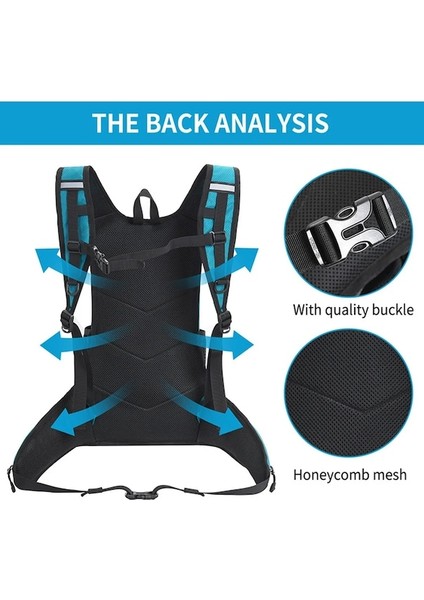 Gri Su Geçirmez Polyester Tırmanma Sırt Çantası Aşınmaya Dayanıklı Kadın Erkek Trekking Sırt Çantası Katmanlı Spor Saklama Çantası Egzersiz Fitness Için (Yurt Dışından)
