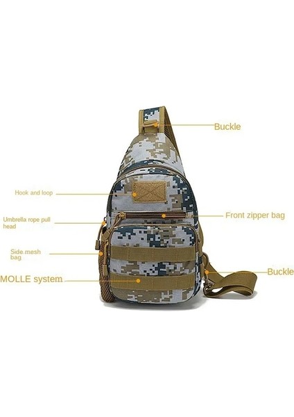 Armygreen-Askeri Taktik Omuz Çantası Erkekler Yürüyüş Sırt Çantası Naylon Açık Avcılık Kamp Balıkçılık Molle Ordu Trekking Göğüs Sling Çanta (Yurt Dışından) fırsatları