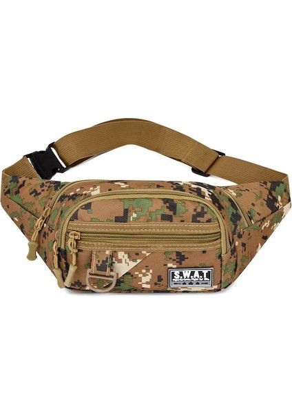 Siyah-Taktik Omuzdan Askili Çanta Erkekler Açık Göğüs Çantası Kamuflaj Kamp Seyahat Yürüyüş Avcılık Askeri Crossbody Bel Çantası (Yurt Dışından) indirimleri