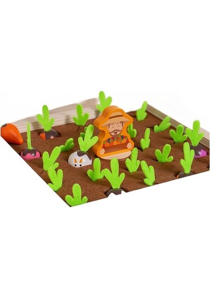 Ww Ahşap Turp Çiftlik Oyunu Montessori Oyuncaklar Bulmaca Eğlenceli Satranç Tahtası Oyunları Yaş 3+ Color & Amp Şekil - Renkli (Yurt Dışından)