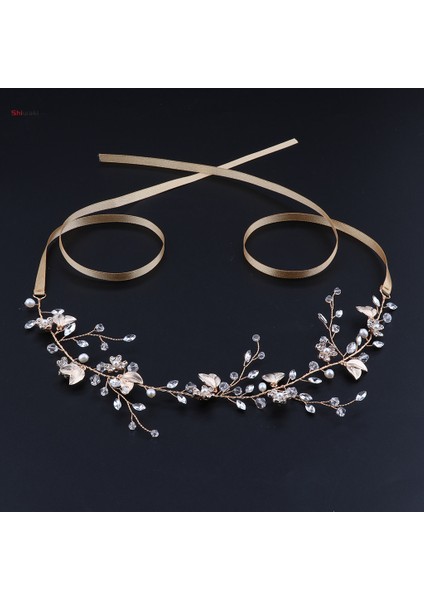 Altın Gelin Düğün Taklidi Kafa Bandı Başlığı Aksesuarı (Yurt Dışından) modelleri